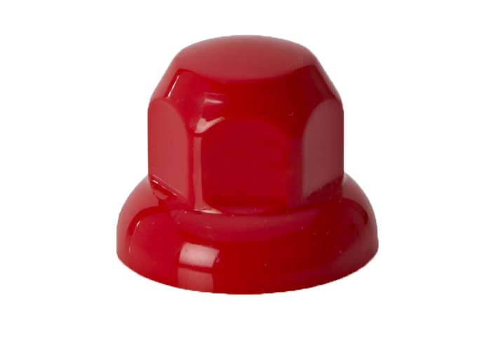20-Pack Plastic Wheel Nut Covers Red | Ø33mm