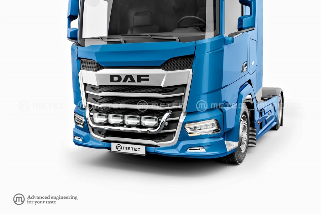Stainless Steel Frontbar "ECO" for DAF NGD XF/XG/XG+ | 3 White LEDs