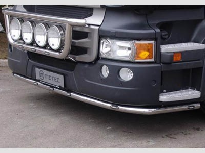 Metec Lobar voor Scania R2 met Hoge Bumper | 5 Witte + 2 Oranje LEDs