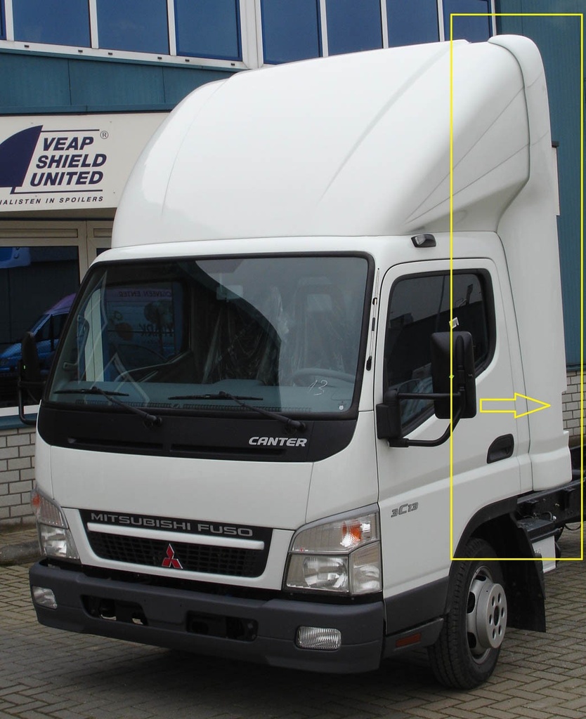 Sidefenders for Mitsubishi Canter Fuso Comfort 2003+ | Compatible with High Spoilers