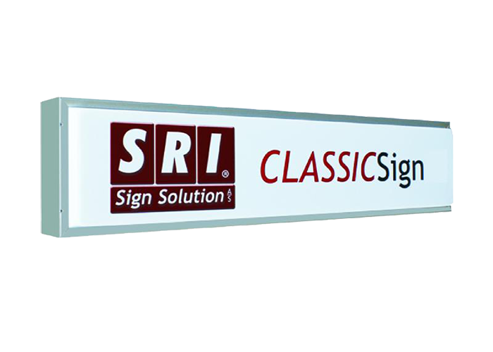 SRI ClassicSignLED 24V - 130 x 30cm