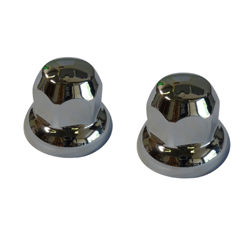 20-Pack Kunststof Wielmoerdoppen Chroom | Ø32mm