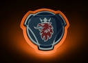 Verlicht LED Embleem voor Scania | Oranje