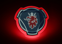 Verlicht LED Embleem voor Scania | Rood