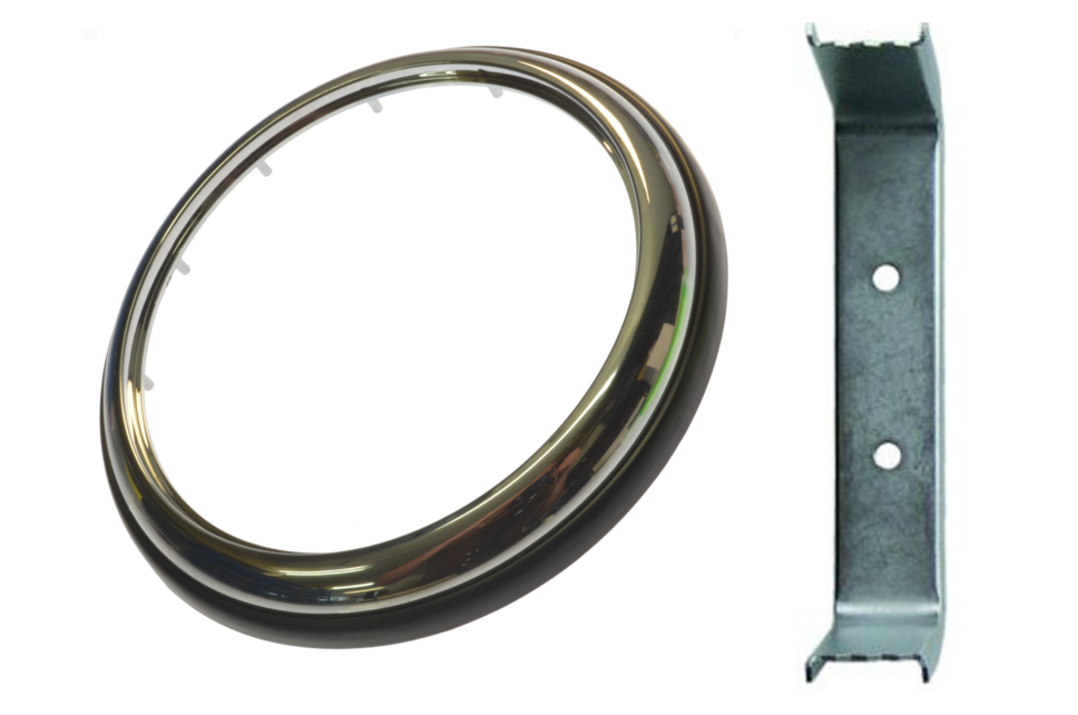 Chrome Ring for Surface Mounted Rear Lights 140mm