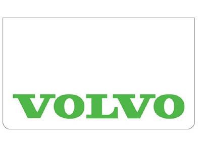 Spatlap voor Volvo | Wit met Groene Opdruk | 60x35cm