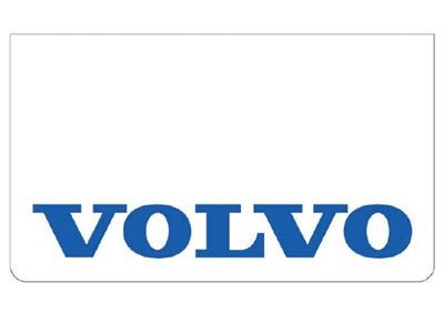 Mudflap for Volvo | White with Blue Print | 60x35cm