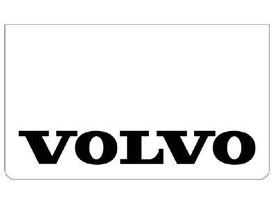 Spatlap voor Volvo | Wit met Zwarte Opdruk | 60x35cm