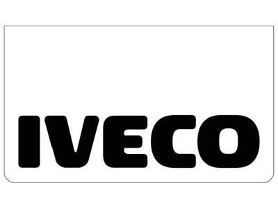 Mudflap for Iveco | White with Black Print | 60x35cm