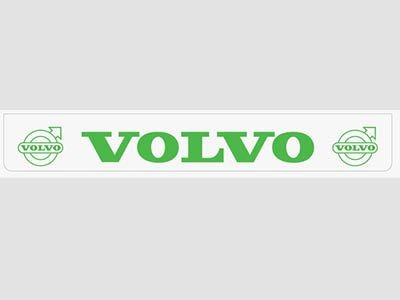 Spatlap Achterbumper voor Volvo | Wit met Groene Opdruk | 238x35cm
