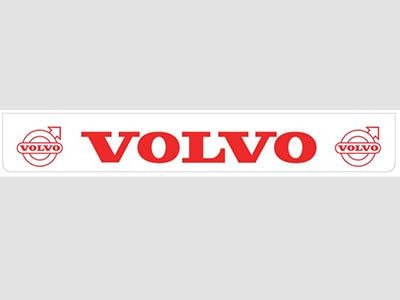 Spatlap Achterbumper voor Volvo | Wit met Rode opdruk | 238x35cm