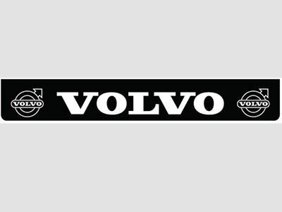 Spatlap Achterbumper voor Volvo | Zwart met Witte opdruk | 238x35cm