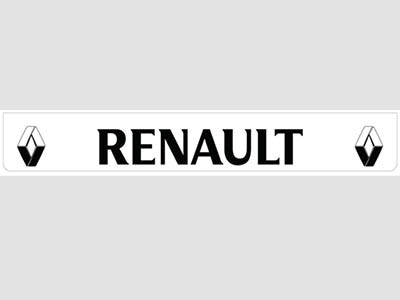 Spatlap Achterbumper voor Renault | Wit met Zwarte Opdruk | 238x35cm