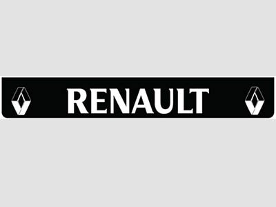 Spatlap Achterbumper voor Renault | Zwart met Witte Opdruk | 238x35cm
