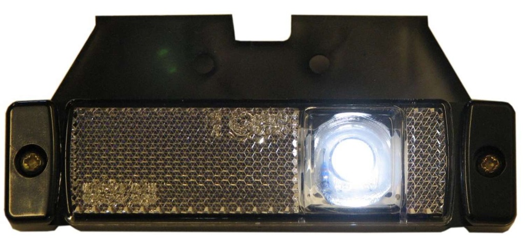 LED Zijmarkeringslicht met Reflector 12-24V - Wit