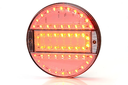3-Chamber LED Taillight 12v-24V Clear Lens