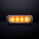 Dark Knight LED-flitser 4-LED Oranje - Heldere Lens