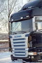 Plexi voor Zonneklep Scania 4 & R-Serie tot 2013 Normal/Highline met Lampgaten voor 2 Markeerlichten & 2 Verstralers