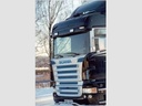 Plexi voor Zonneklep Scania 4 & R-Serie tot 2013 Topline met Lampgaten voor 2 Markeerlichten & 2 Verstralers