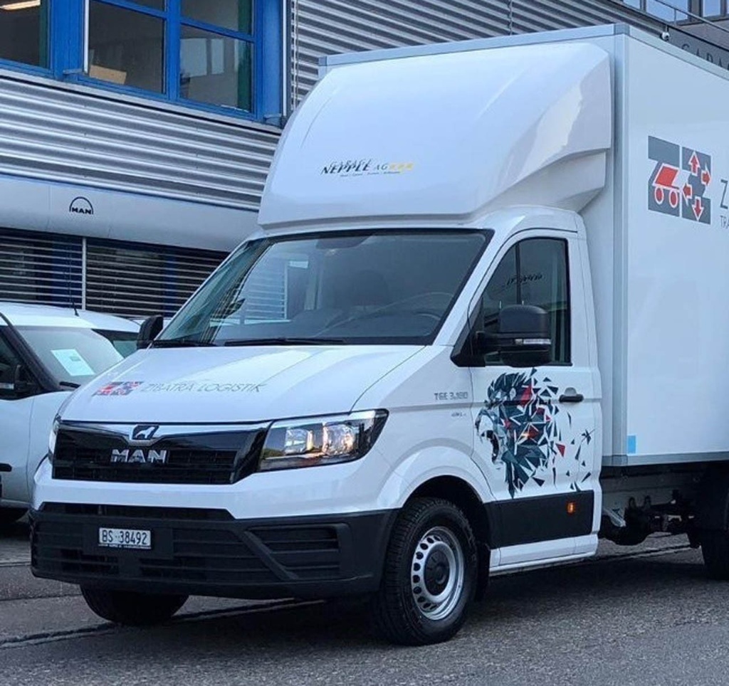 3D SPOILER VOOR VOLKSWAGEN CRAFTER & MAN TGE 2017+ | Hoogte 85cm