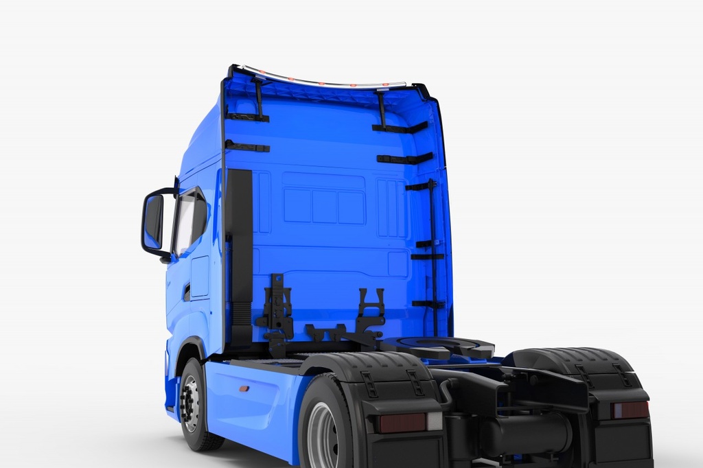 RVS Lichtstrip voor Dakspoiler van Iveco S-Way met Hoge Cabine