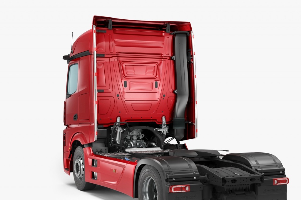 RVS Lichtstrips voor Zijspoilers Mercedes Actros BigSpace
