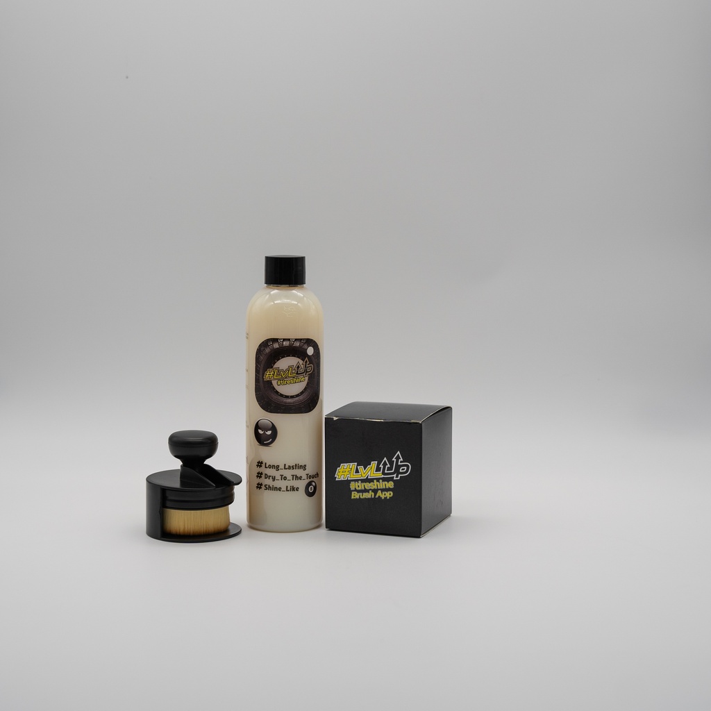 LvLup - Tireshine 250ml + Aanbrengborstel
