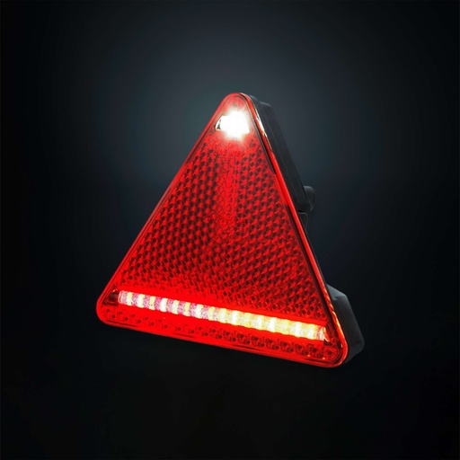 [5800306V] FREEDOM LEGACY 4 Function Tail Light with Reflex Fog Left Triangle