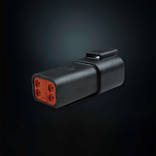 [5ASDT-807] Deutsch connector 4-polig, zwart