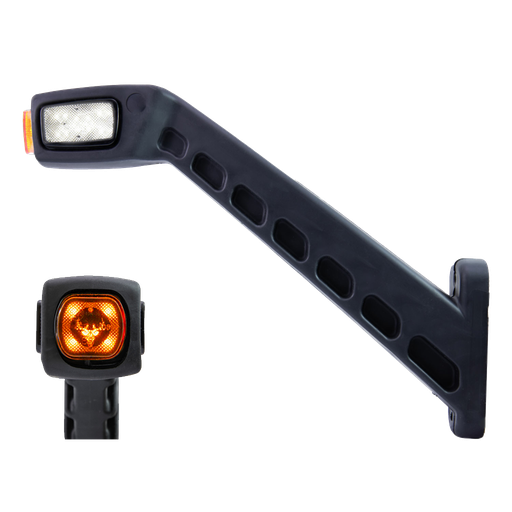 [5900008] Freedom 3-Kleuren LED Breedtelamp 259mm Haaks | Rechts