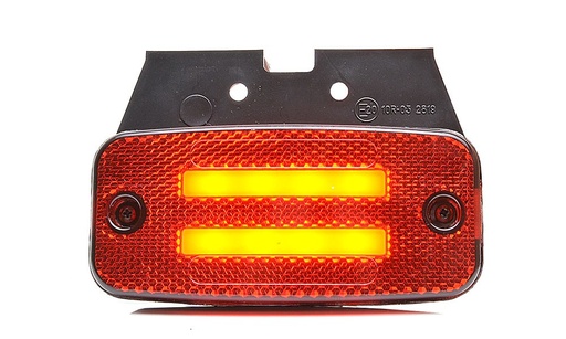[5820138] LED Markeerlamp 'Two Lines' 12-24V - Rood
