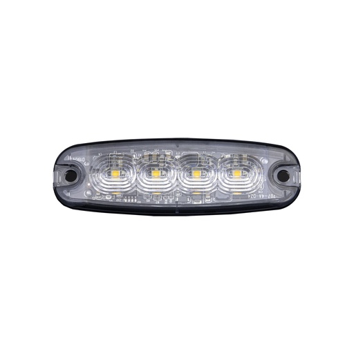 [5850202HP-A] 4-LED Extra Thin Strobe Light - Amber 9-30V