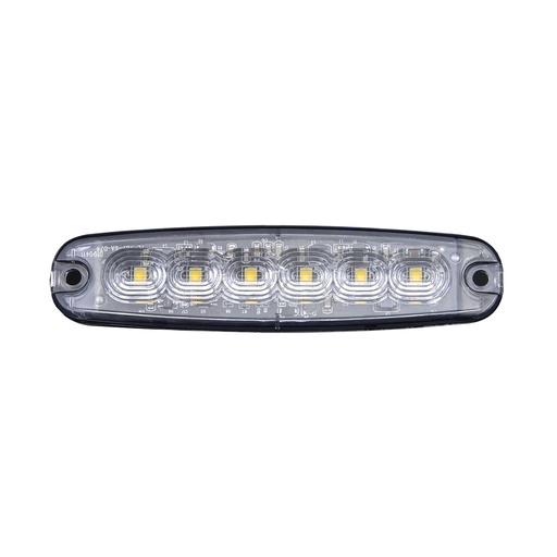 [5850203HP-A] Cruise Light Extra Thin Strobe Light 6LED - Amber 9-30V