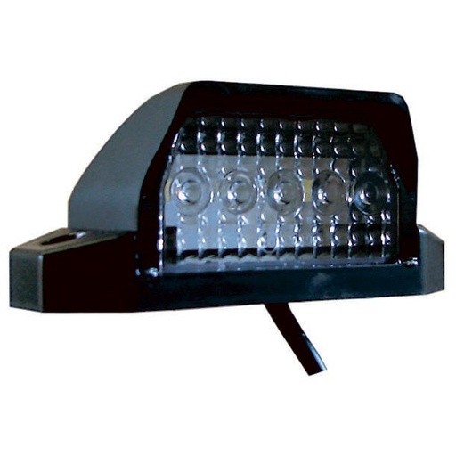 [5800033] IZELED KENTEKENPLAATLICHT 5-LED ZWART 24V