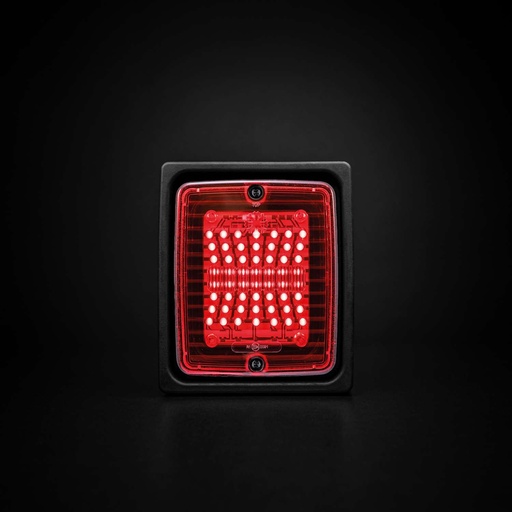 [5800109] IZELED ACHTERLICHT MET ROOD LAMPGLAS