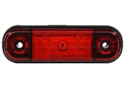 [5800341] 3-LED Ultra Slim Position Light 9-36V - Red