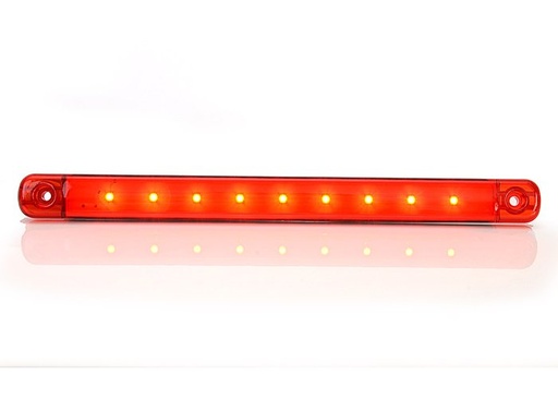 [5800347] WAS 9-LED Ultradun Positielicht 9-36V - Rood