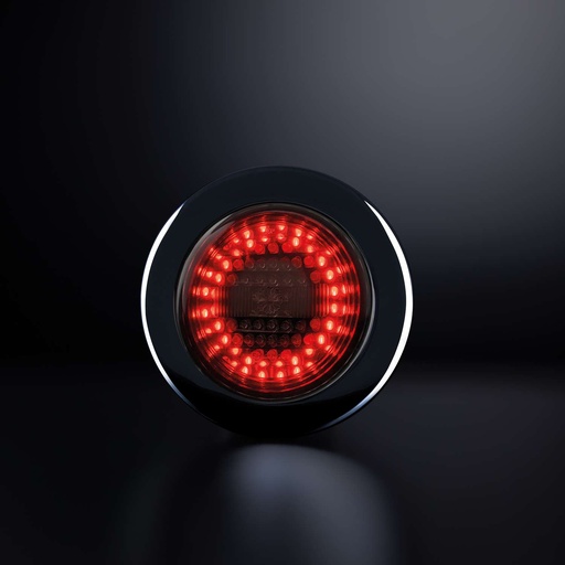 [5800621] IZE LED Dark Knight Rem- en Achterlicht en Dynamische Richtingaanwijzer Rond (Links)