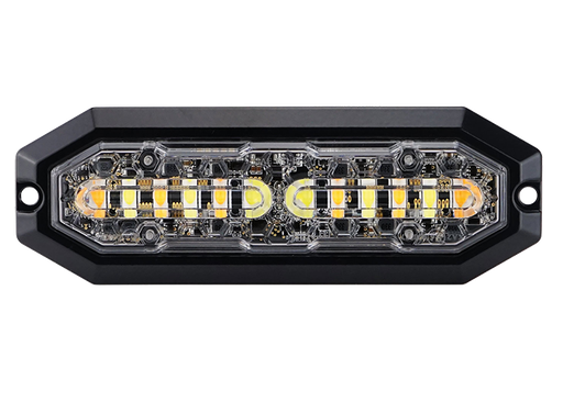 [5850135HP-B] LED Strobe Light 12/24V - Amber/Blue