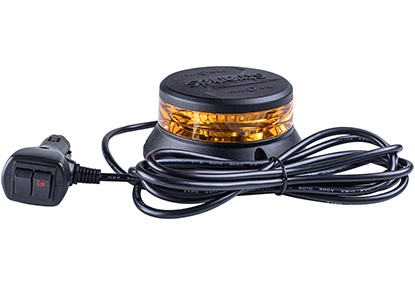 [5850932] LED Zwaai-/flitslamp AMBRA | Magneetmontage + Sigarettenplug Aansluiting