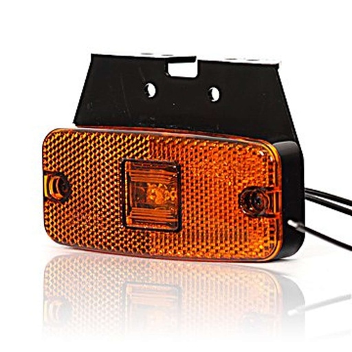 [5800185] LED Zijmarkeringlicht met Montagevoet 12-24V - Oranje