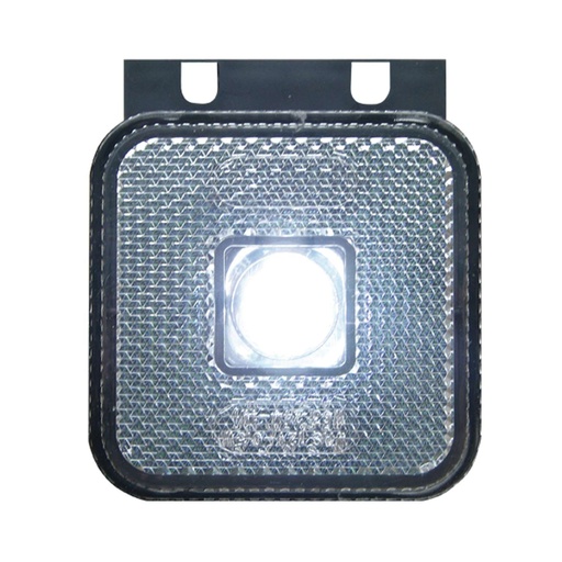 [5800287] LED Positielicht Vierkant 12-24V met Montagebeugel | Wit