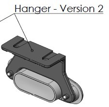 [5810026] Houder Hangmontage voor SLD Markeerverlichting 810020 - 810024